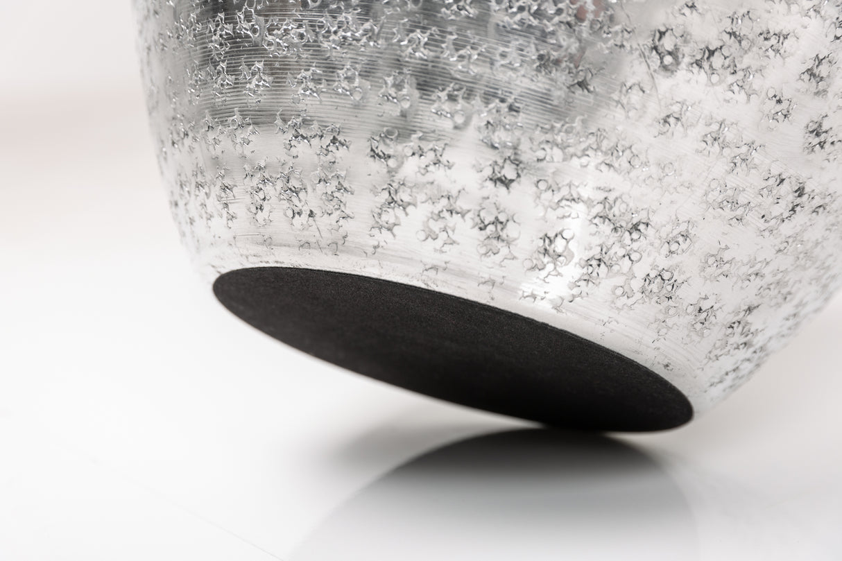 Vase ORIENTAL 2er Set mit Hammerschlageffekt silber