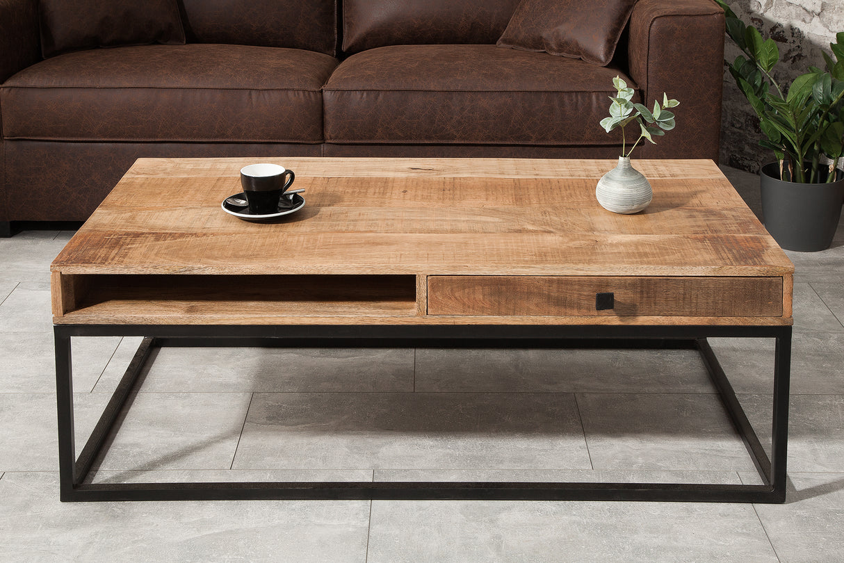 Coffee table IRON CRAFT 100cm mango natural