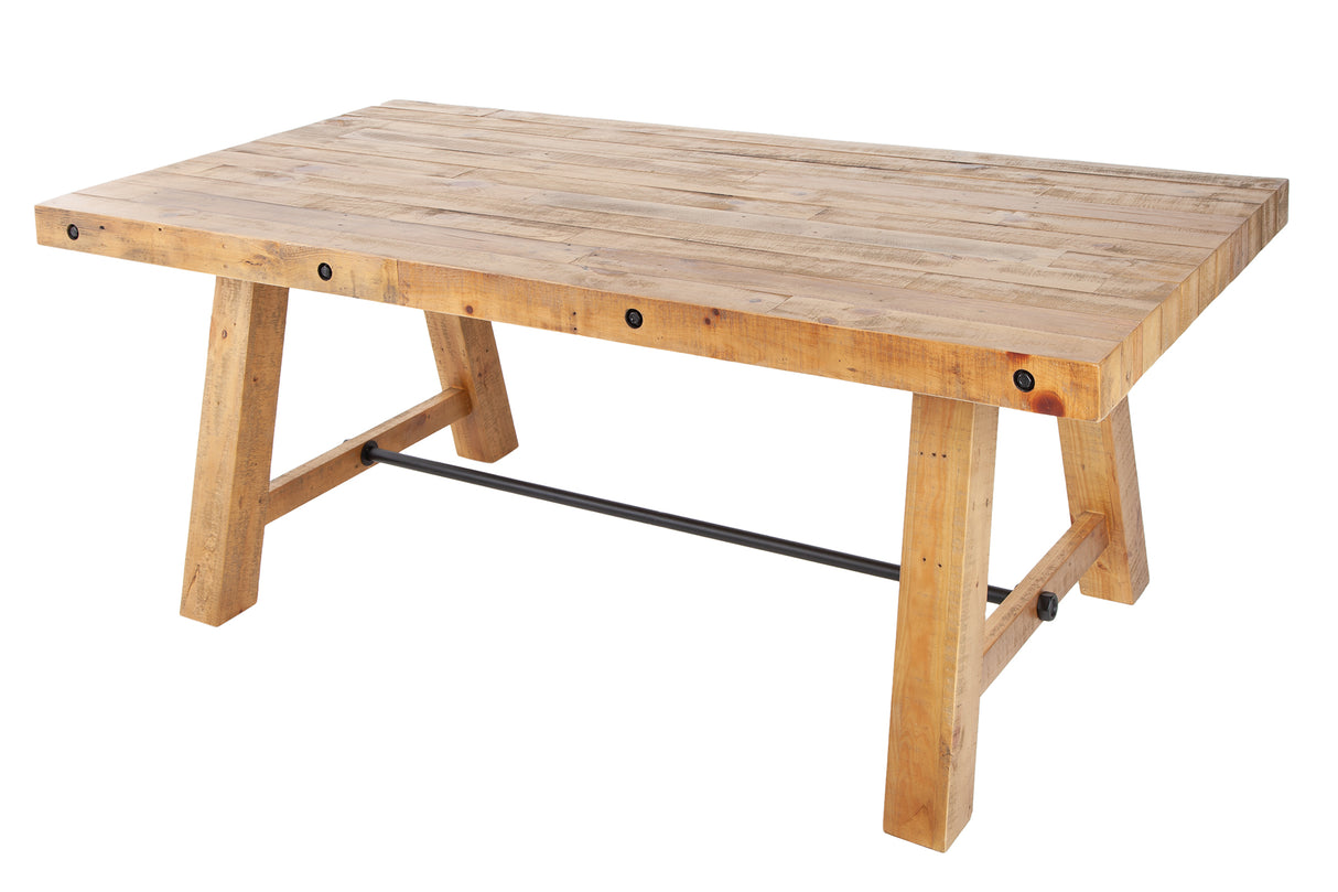 Dining table FINCA 200cm pinewood vintage brown