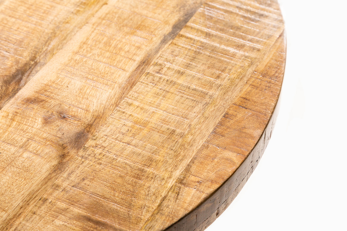 Esstisch IRON CRAFT Ø 80cm rund mango natur