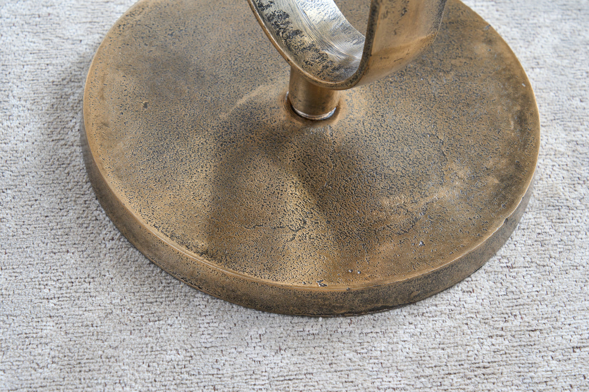 Side table ELEGANCE 60cm mango wood plate