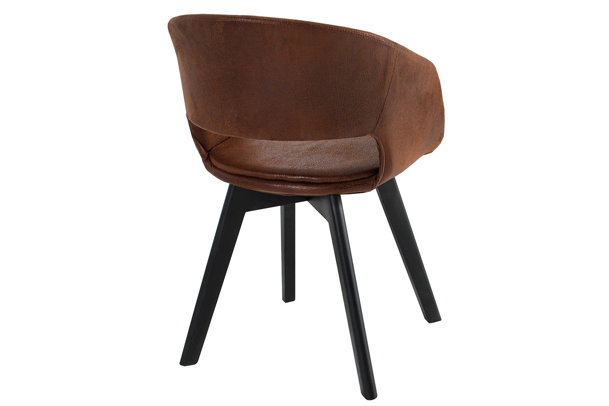 Stuhl NORDIC STAR Mikrofaser braun