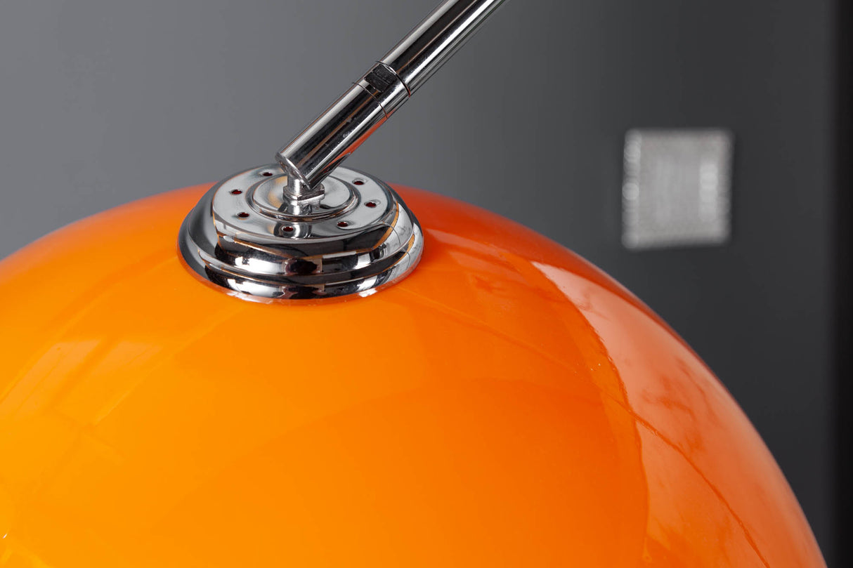 Floor lamp BIG BOW 175-205cm orange w/ marble base