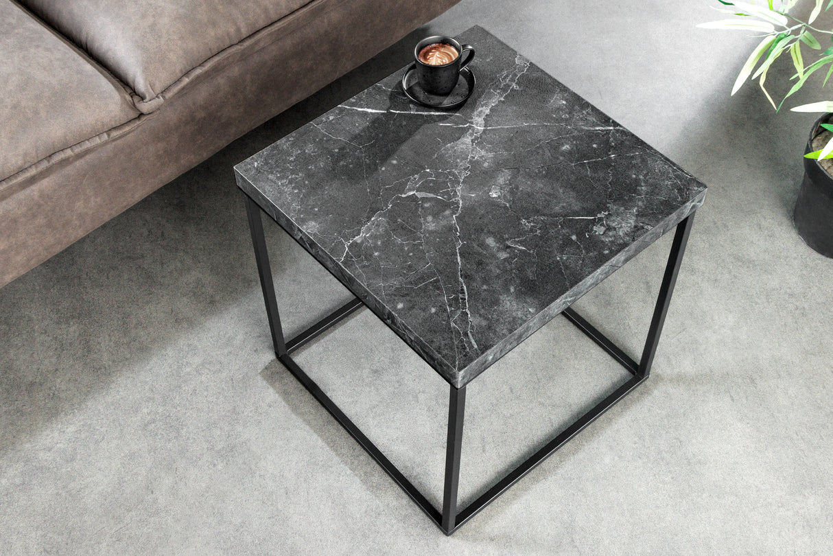 Beistelltisch ARCHITECTURE 45cm anthrazit Marmor