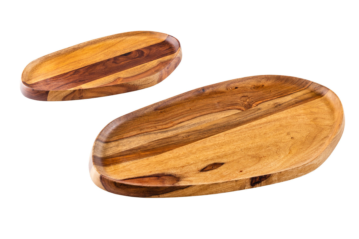 Tray AMAZONAS set of 2 sheesham wood