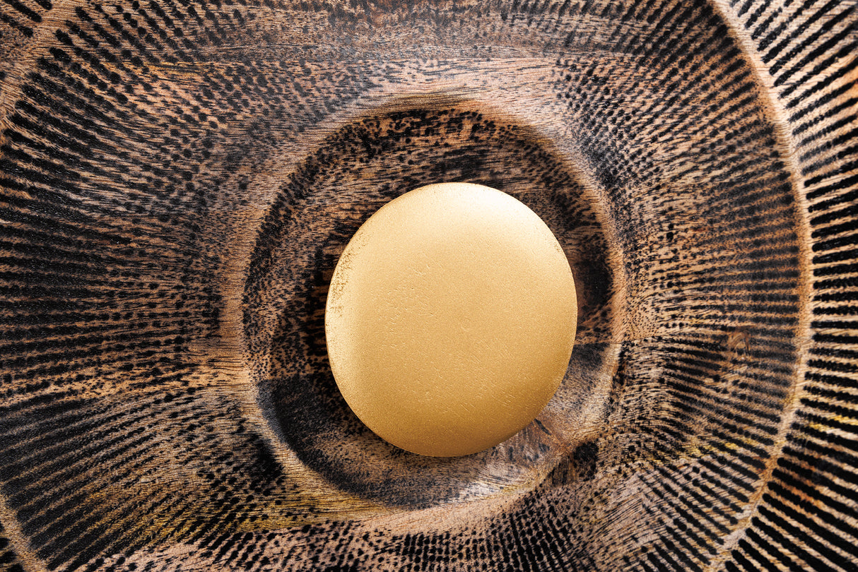 TV-Board GOLDEN SUNSET 160cm 3D hängend Mangoholz schwarz