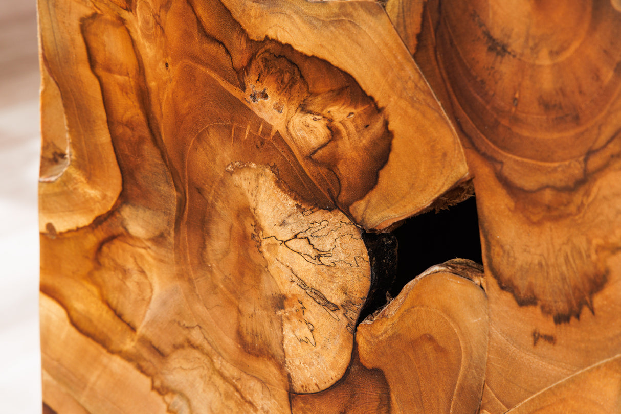 Dekosäule TRIBAL 110cm Teakholz naturbraun