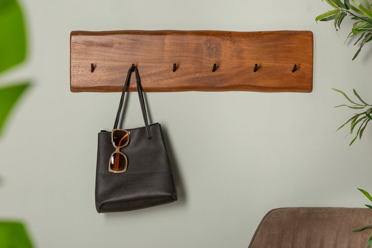 Wall coatrack MAMMUT 80cm acacia wood honey finish