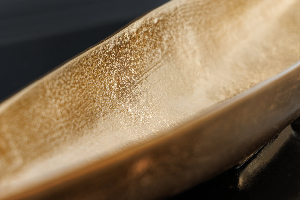 Decoration bowl GOLD LEAF 80cm antique gold aluminium