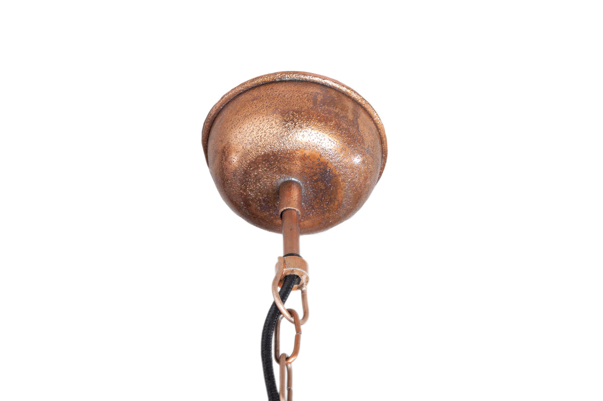 Pendant lamp INDUSTRIAL mottled copper