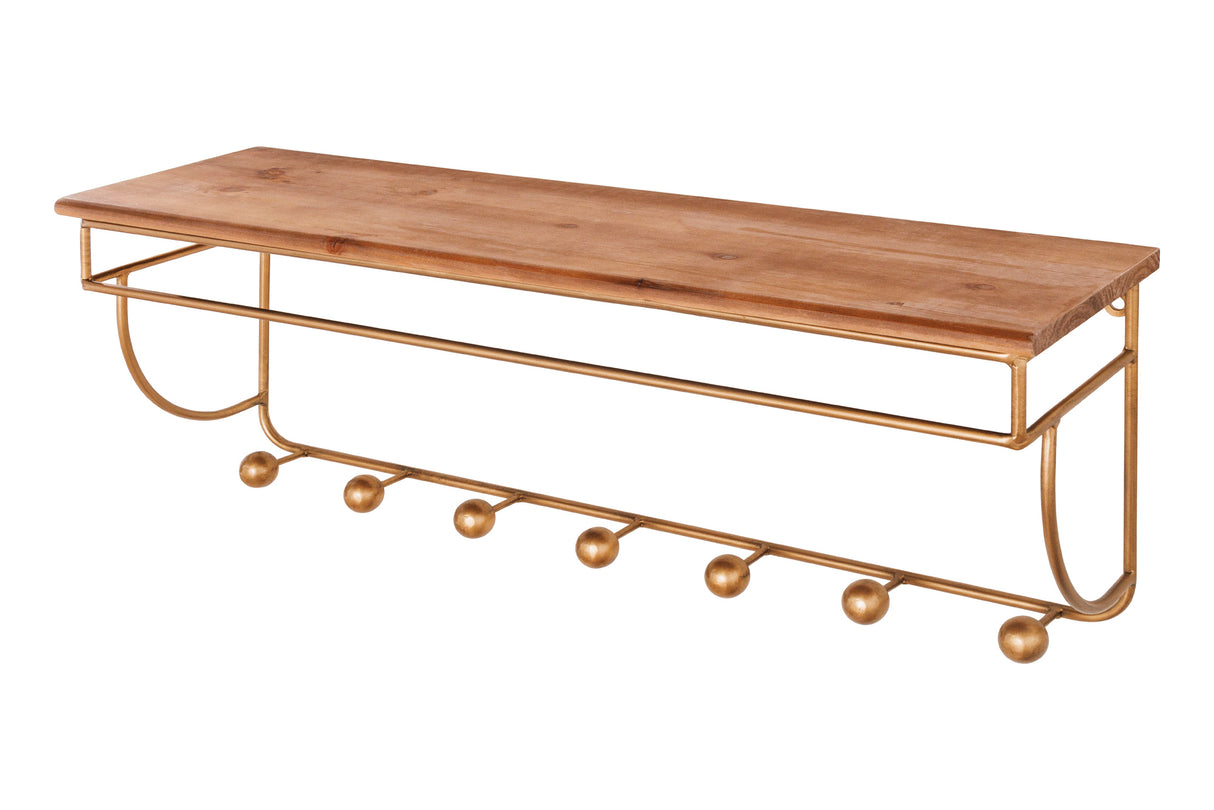 Coatrack HERITAGE 80cm iron natural pine wood