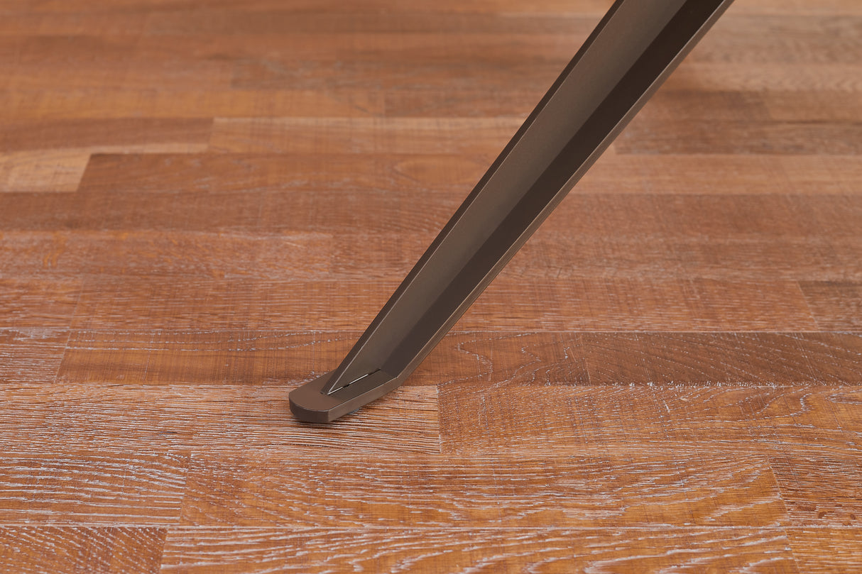 Dining table PANDORA 220cm oval ceramic bronze