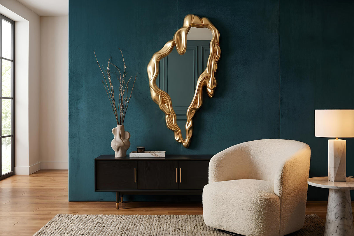 Wandspiegel FLUIDUM 150cm gold