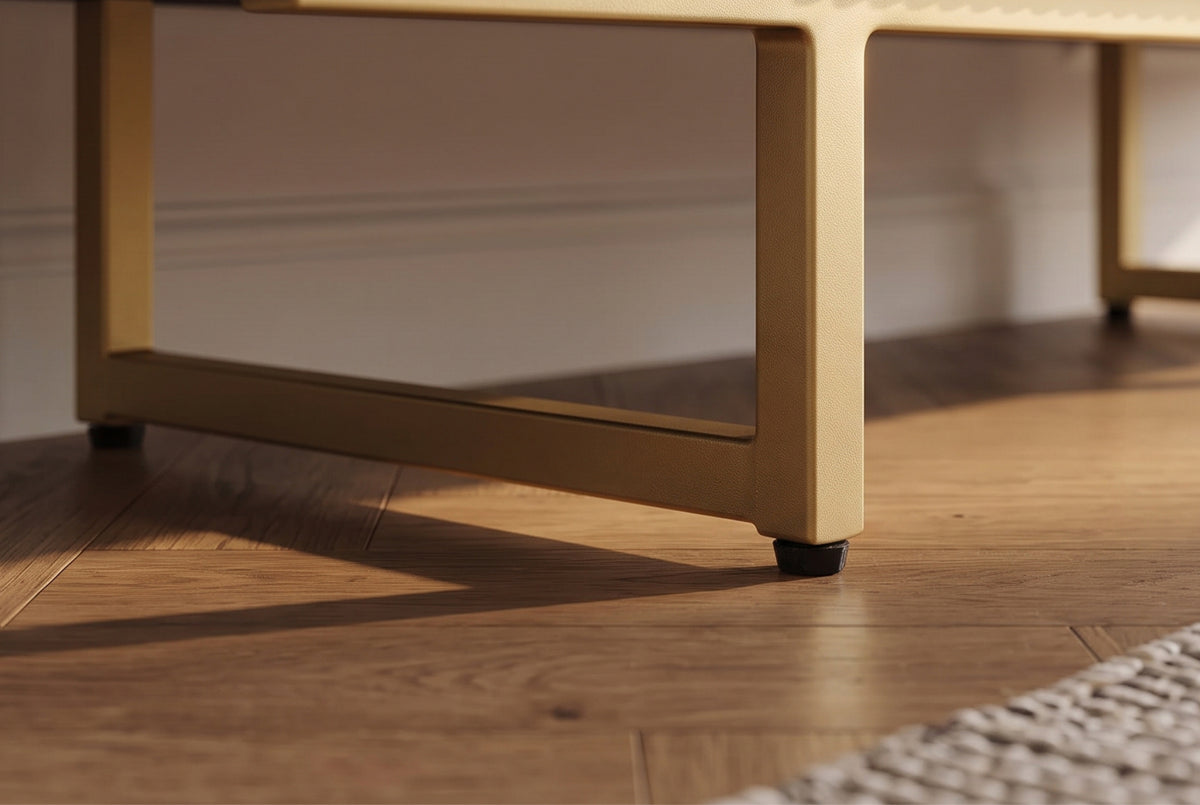 Sideboard GATSBY 160cm retro style mango wood black gold