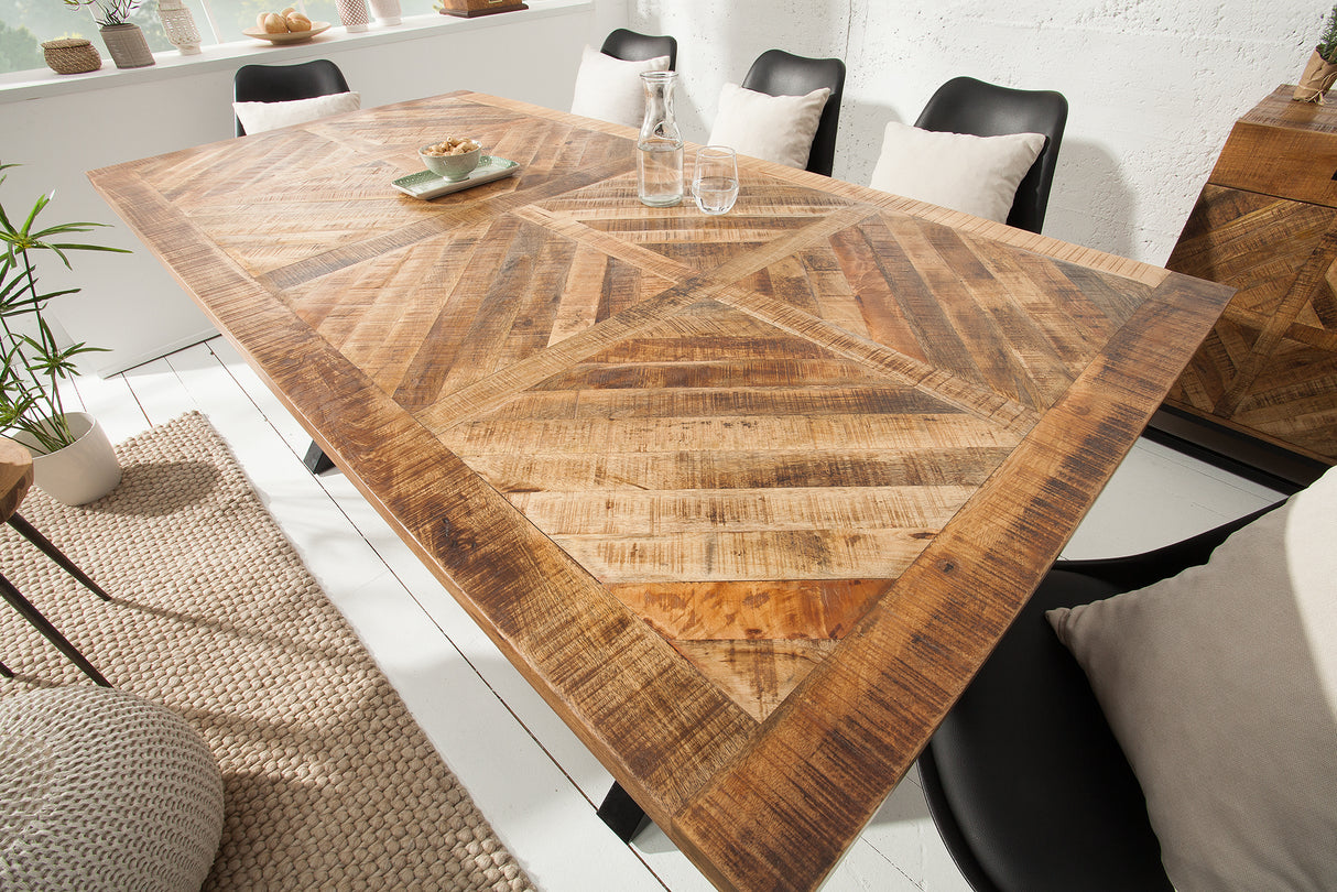 Esstisch INFINITY HOME 200cm X-Beine Mango natur