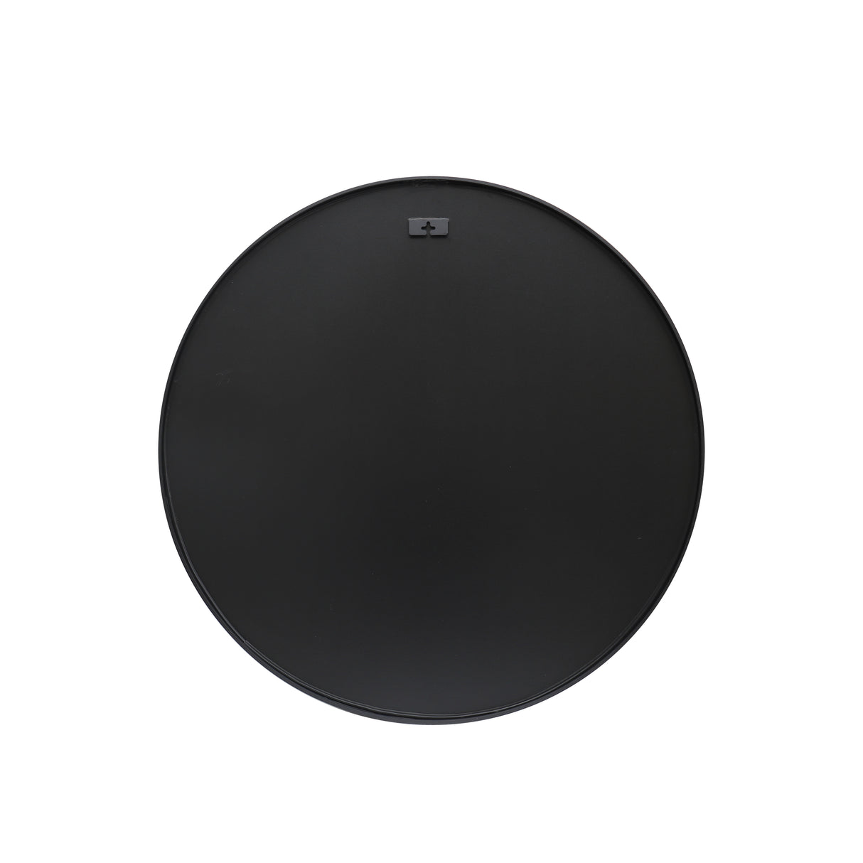 Wandspiegel PORTRAIT 75 cm rund Aluminium schwarz