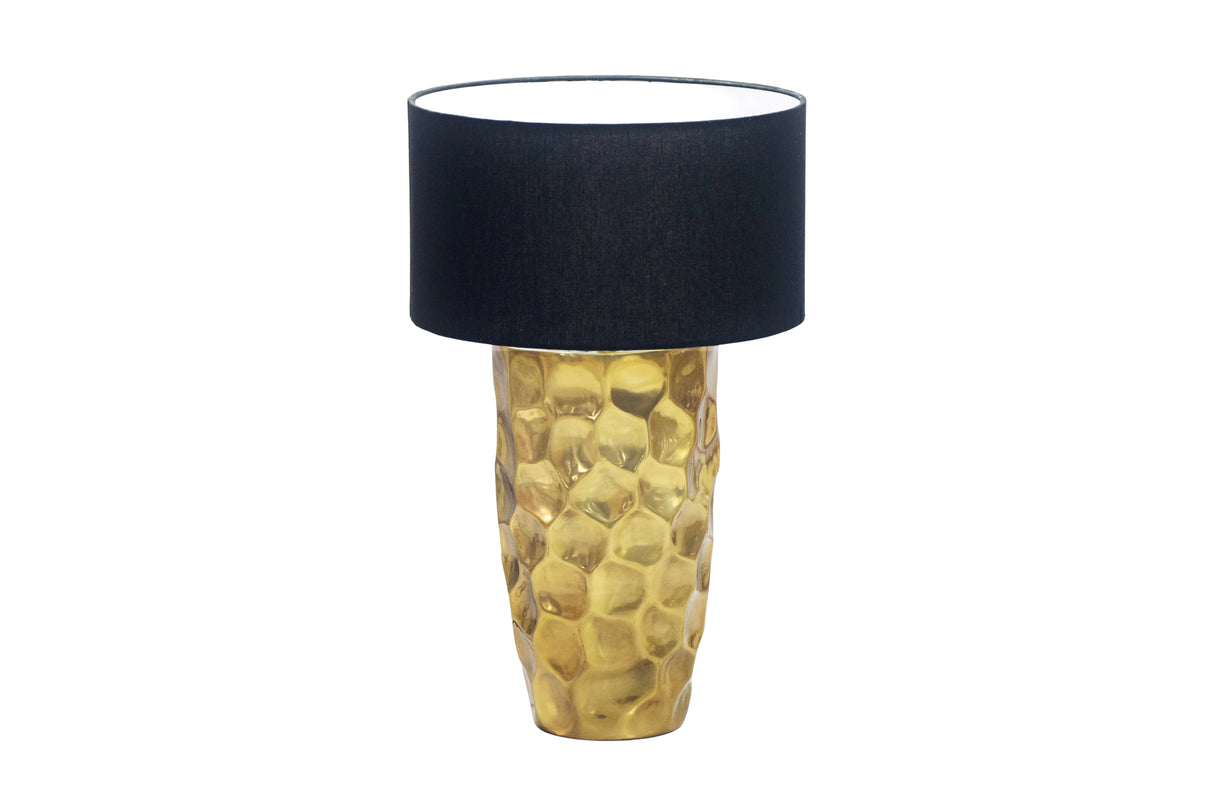 Table lamp AURELIA 55cm hammer stroke effect gold