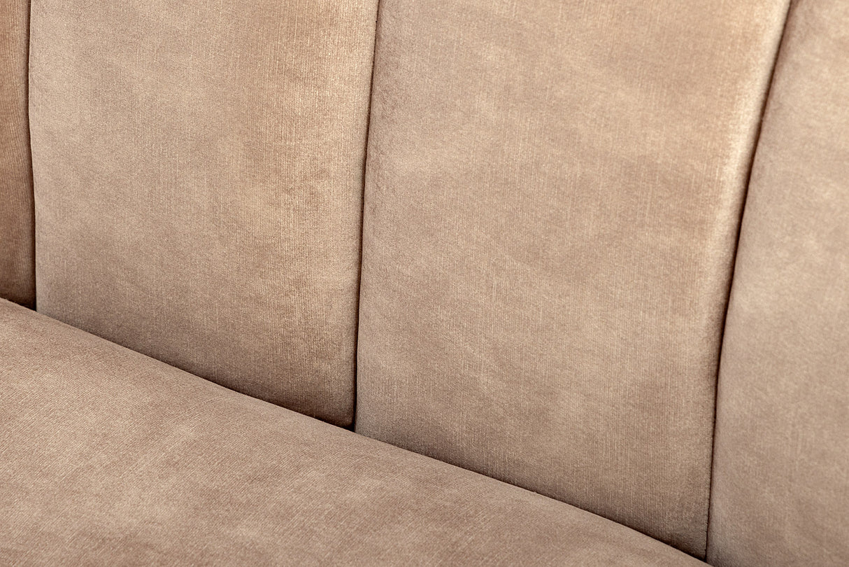 Sofa BABYLON 200cm 3-Sitzer Samt beige