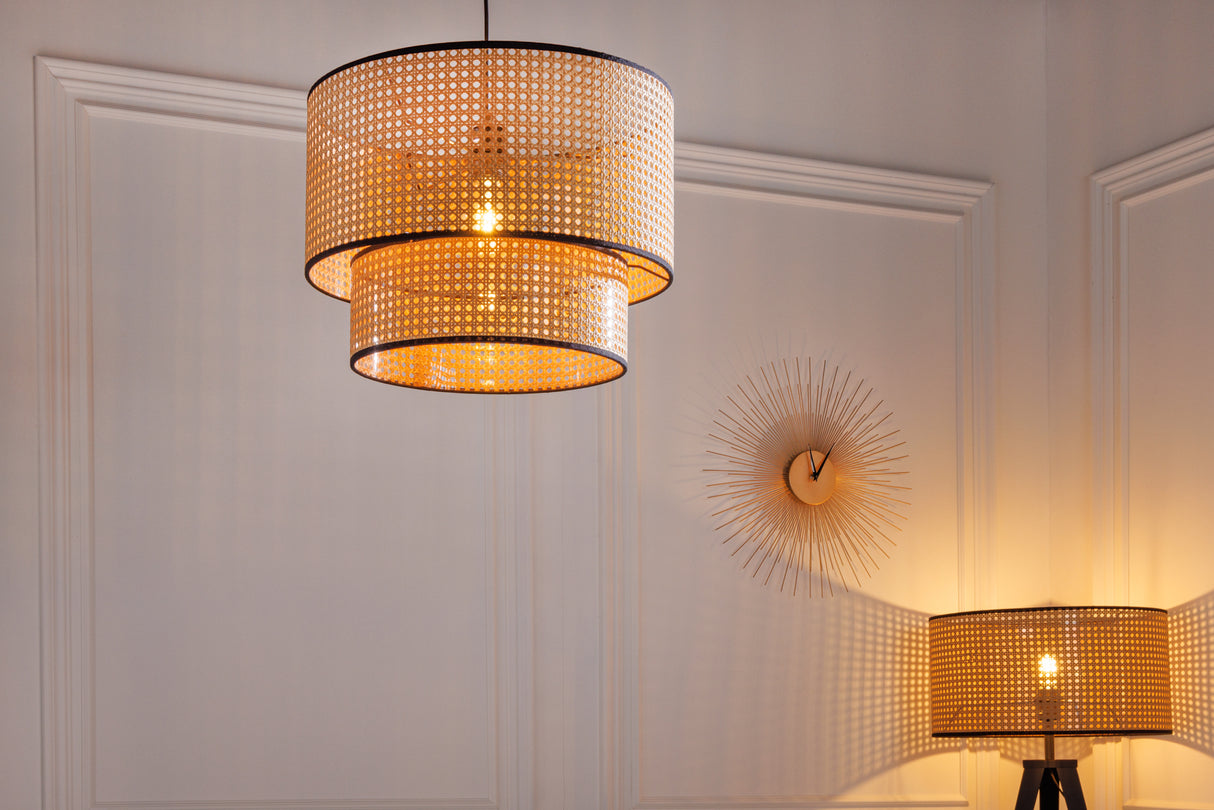 Pendant lamp WIENER GEFLECHT 45cm black edge