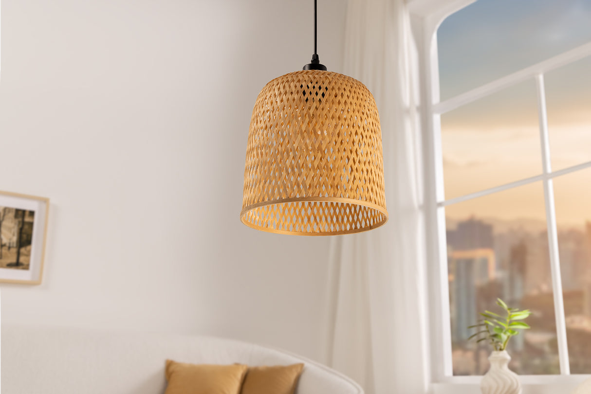 Pendant lamp ORGANIC LIVING 25cm natural bamboo