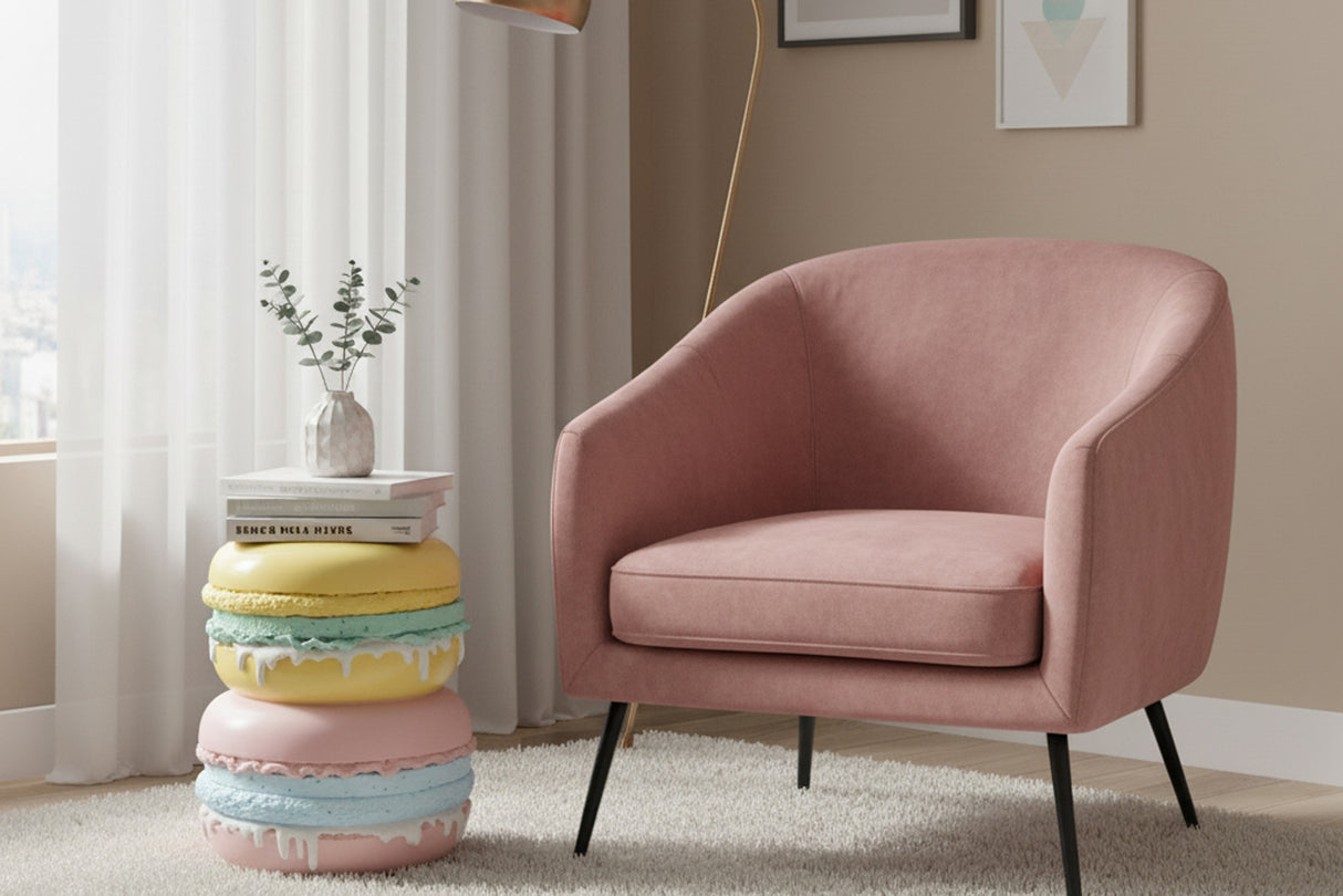 Side table MACARONS 50cm fibre glass multicoloured