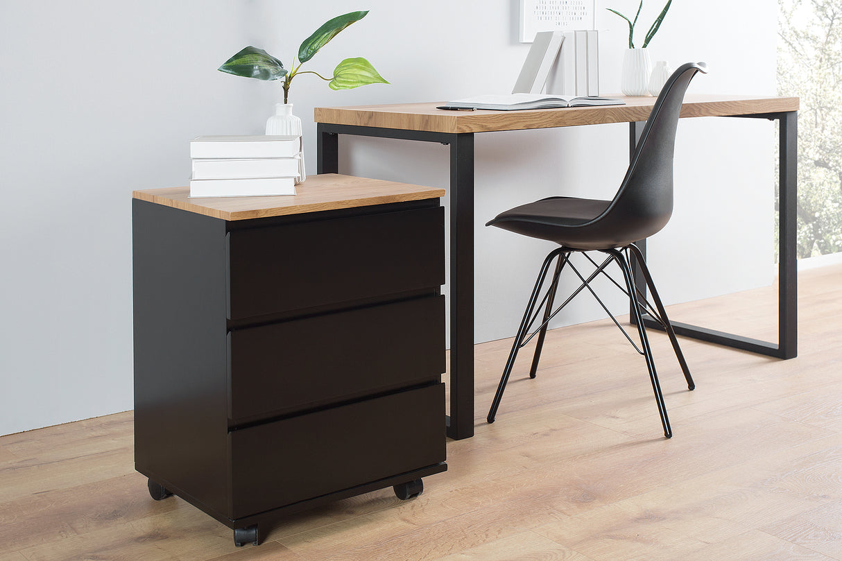 Mobile office pedestal BIG DEAL oak black