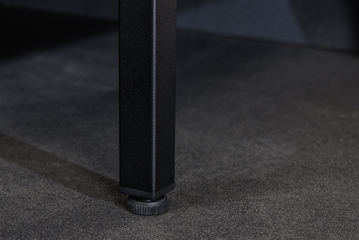 Display case PARIS 180cm ribbed glass black