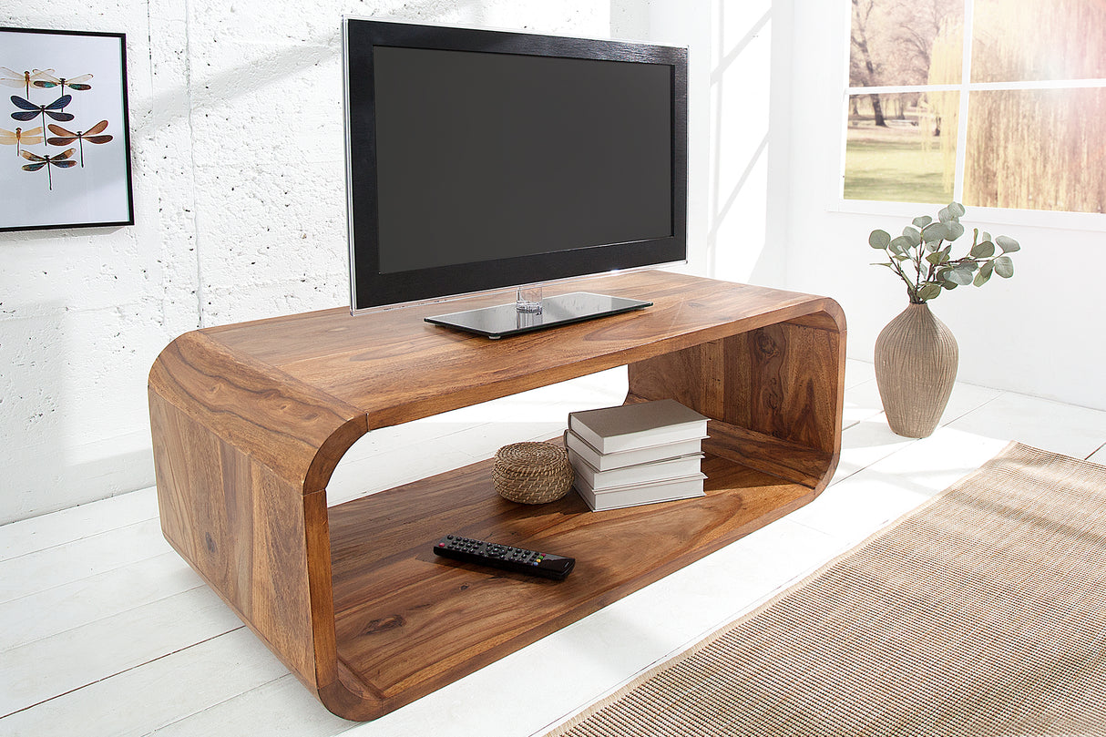Coffee table TV-board CUBUS 100cm sheesham wood