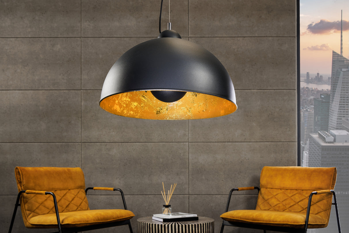 Pendelleuchte STUDIO 55cm schwarz gold