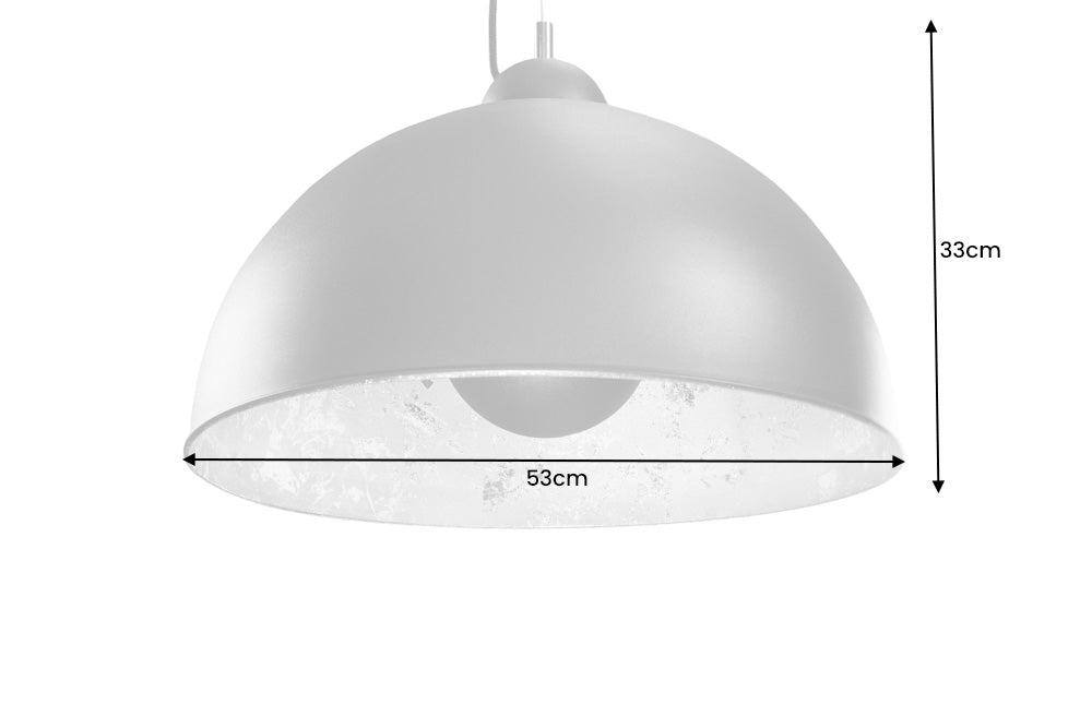 Pendant lamp STUDIO 55cm black silver