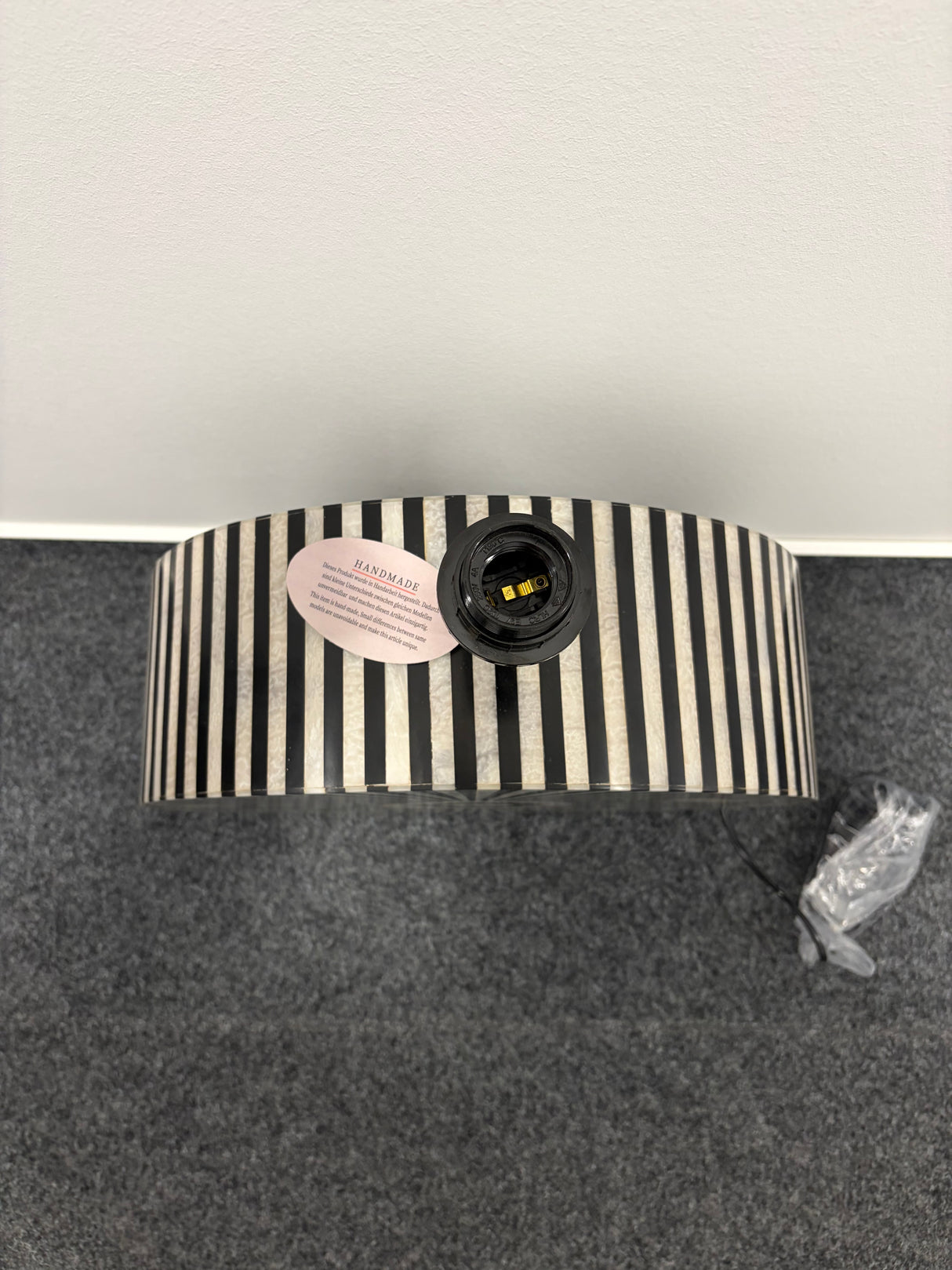 Tischleuchte Bein-Intarsien NATURE 65cm