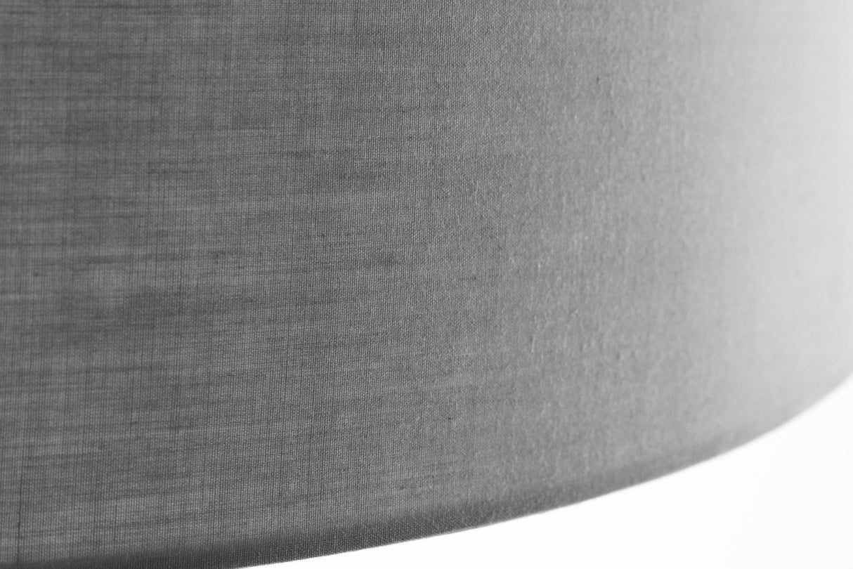 Lampenschirm 45x25x50cm kegelförmig Leinen grau für Stehlampe