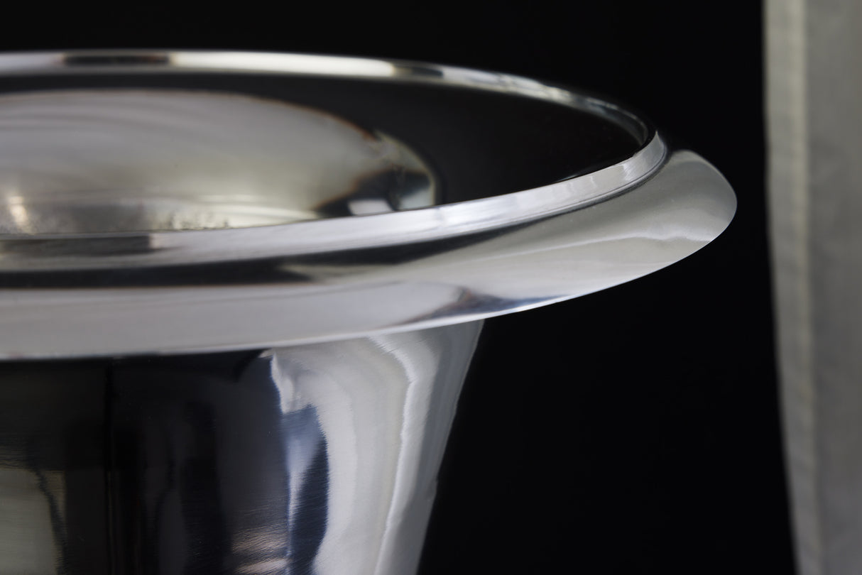 Vase GOAL 75cm silver aluminium