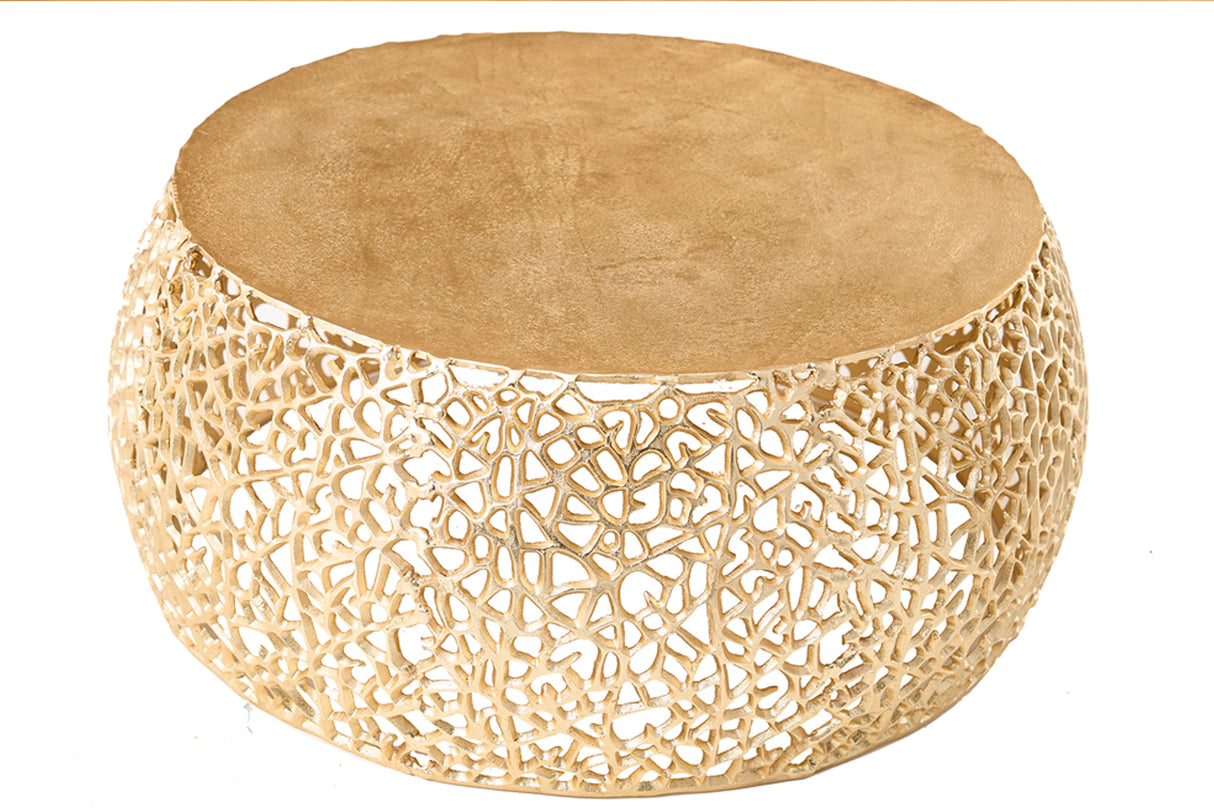 Couchtisch ABSTRACT LEAF 75cm gold