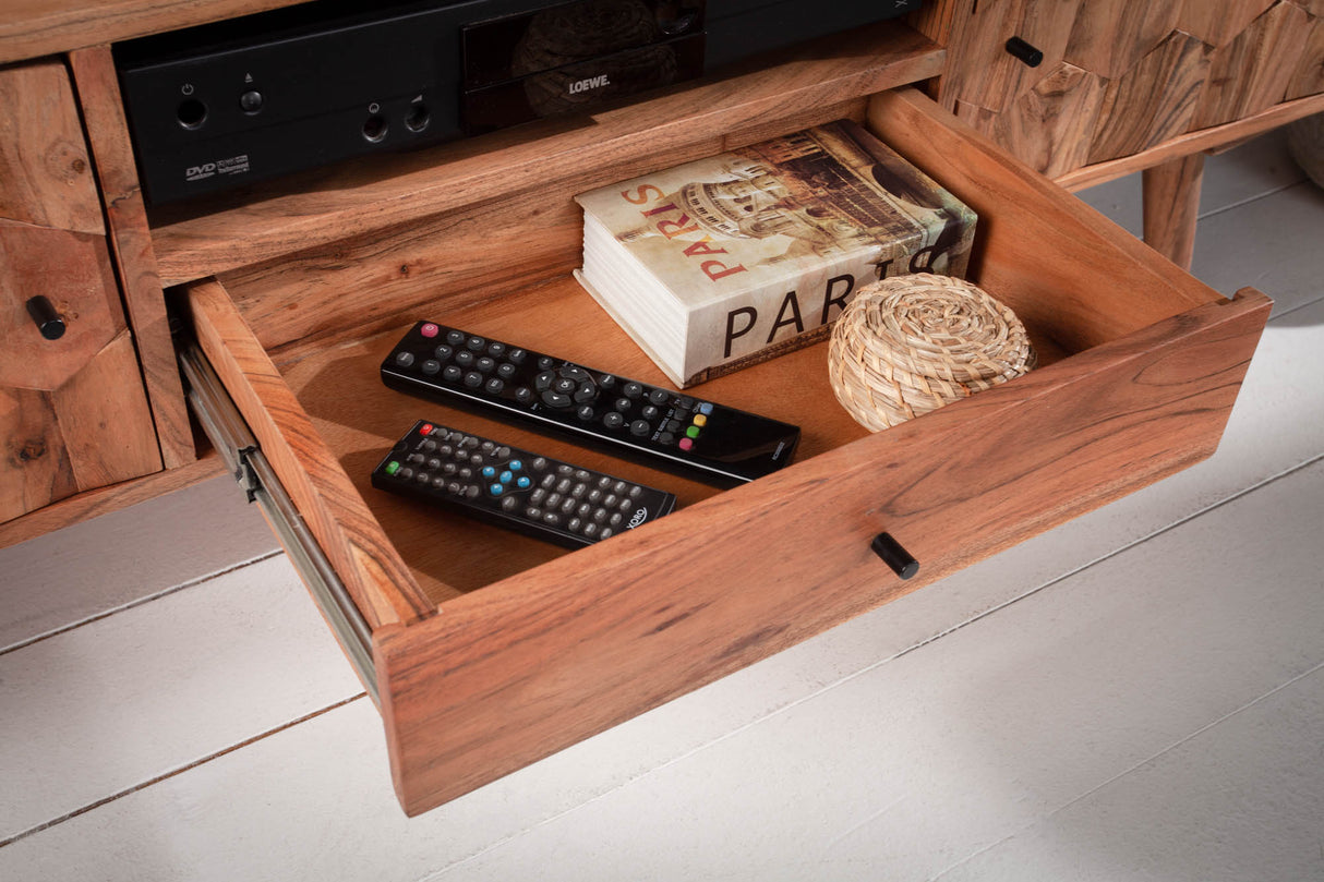 TV-Board MYSTIC LIVING 140cm acacia wood