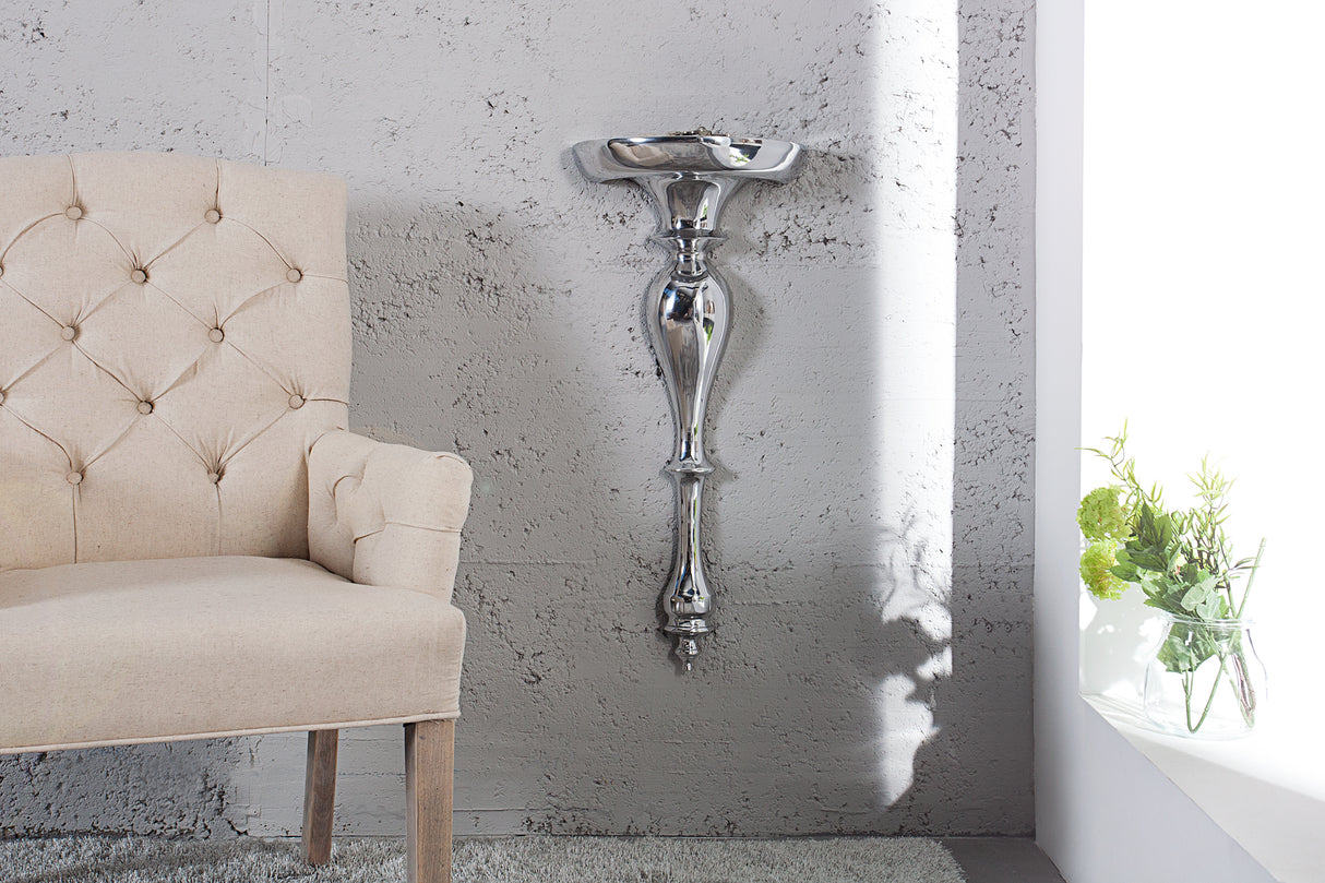 Wall console shelve BAROCK SCALA 60cm silver