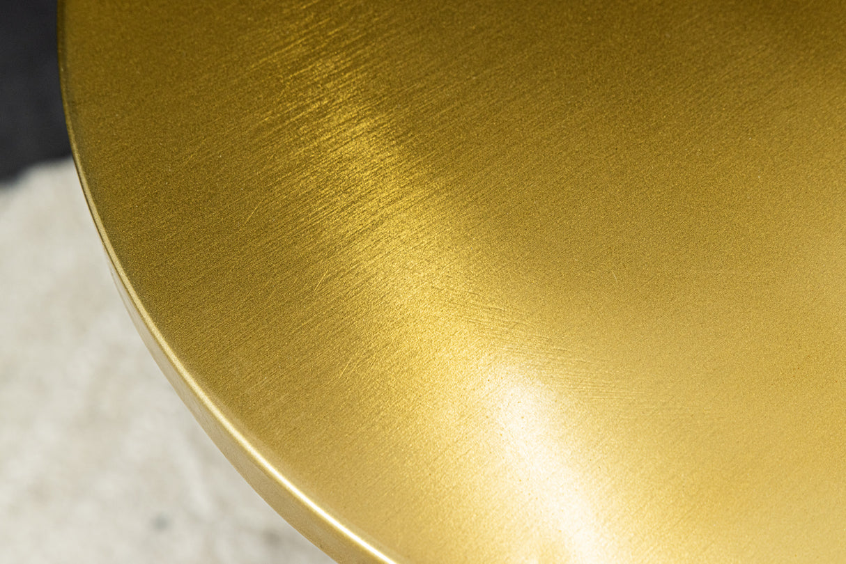 Beistelltisch ABSTRACT 40cm gold mit Patina