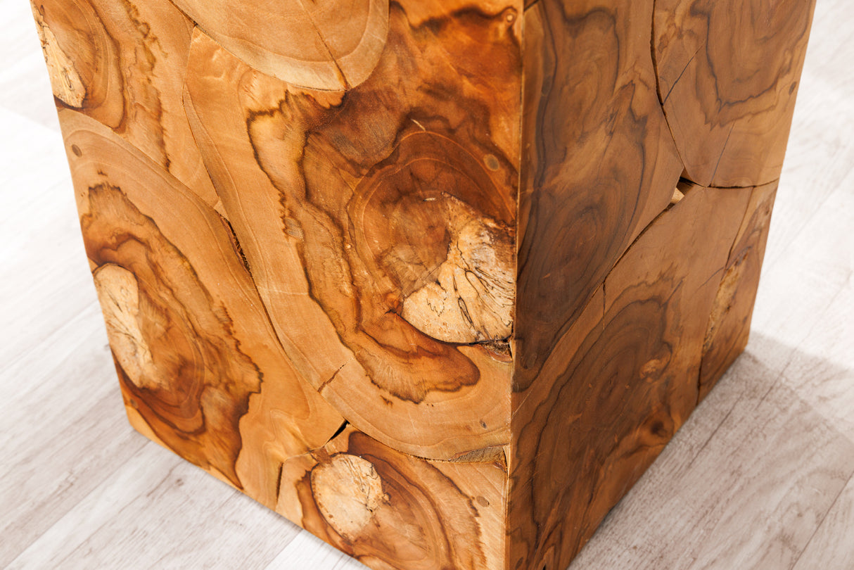 Dekosäule TRIBAL 110cm Teakholz naturbraun