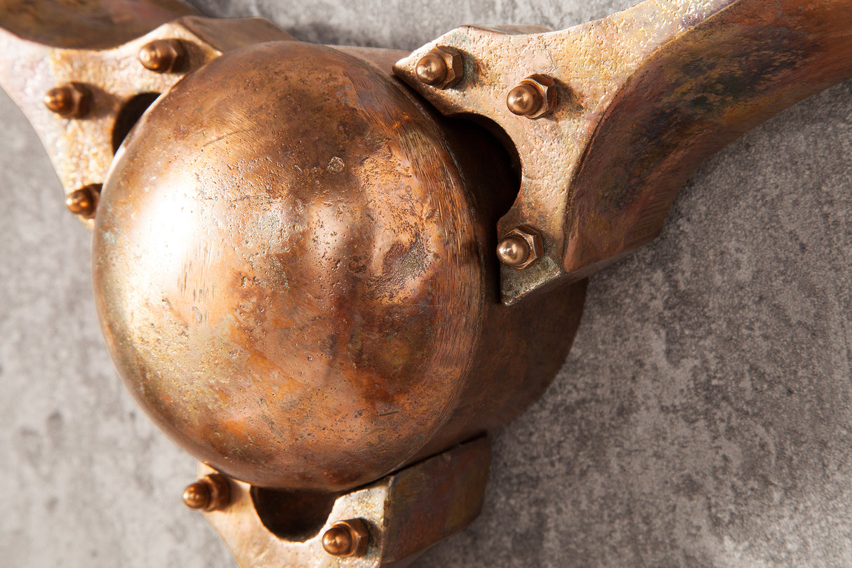 Wanddeko Propeller SCREW 60cm Kupfer meliert