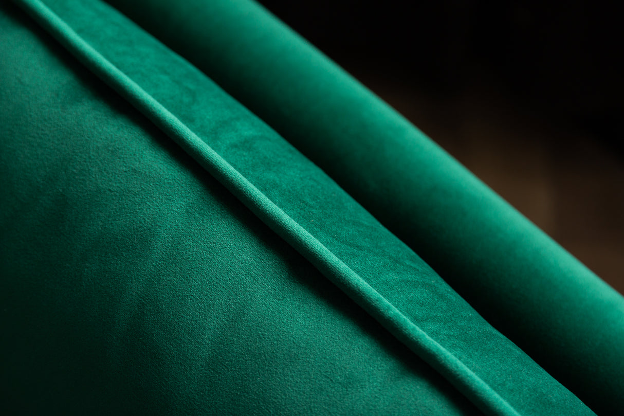 Schlafsofa BOUTIQUE 215cm mit Armlehnen Samt smaragdgrün