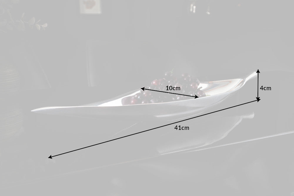 Bowl SILVER LEAF 40cm silver