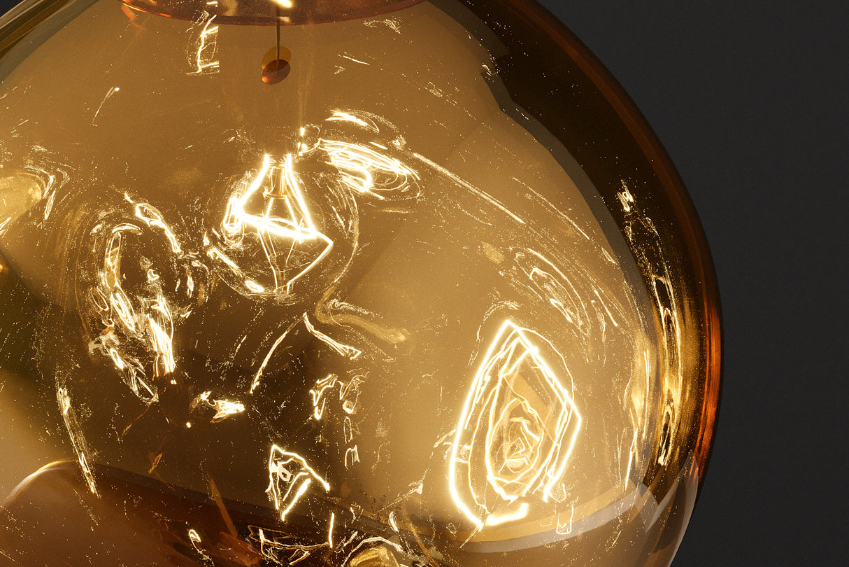 Pendelleuchte LIQUID DIAMOND 35cm Glas gold