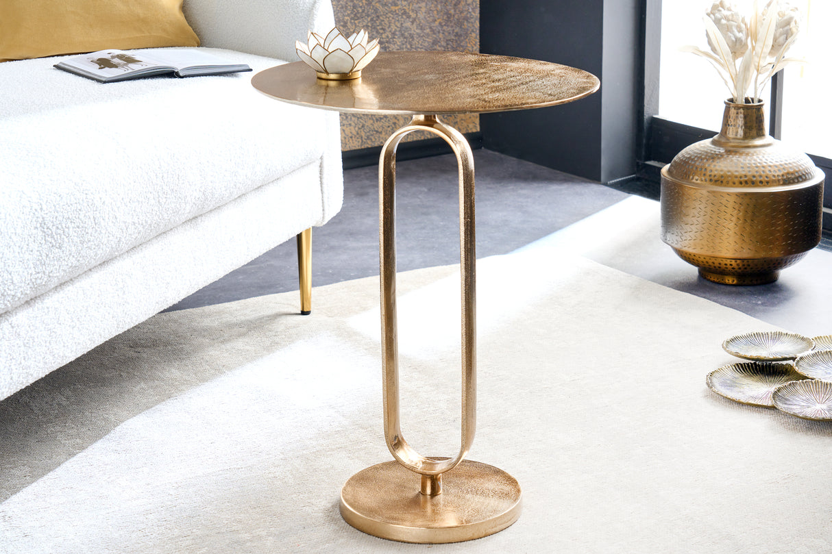 Beistelltisch ELEGANCE 60cm handgefertigt gold