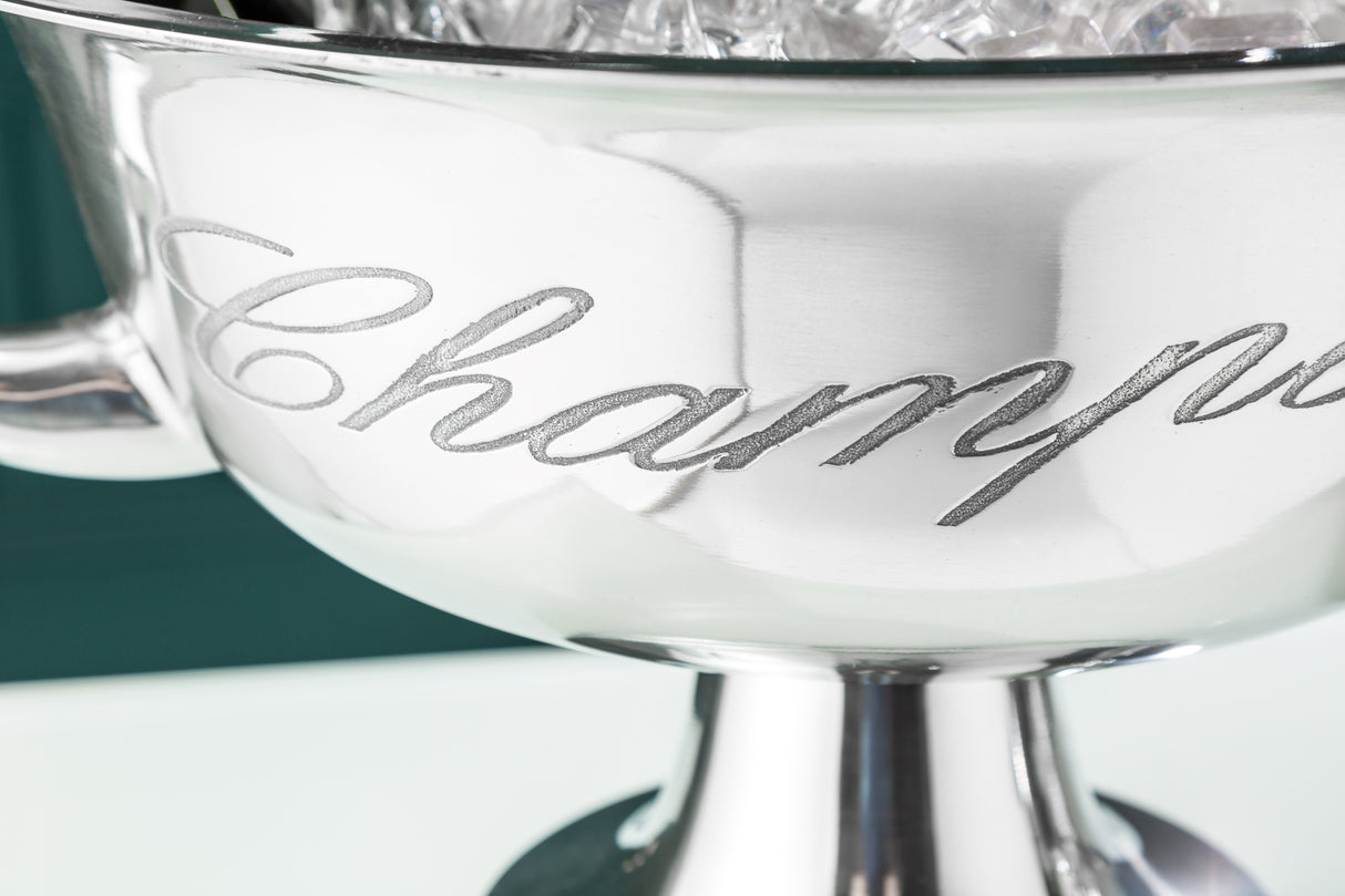 Champagne bucket CHAMPAGNE 40cm aluminium silver