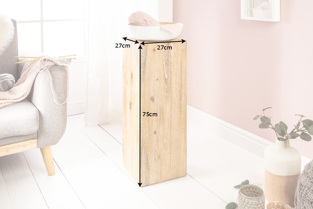 Decoration pillar COLUMNA 75cm acacia teak grey