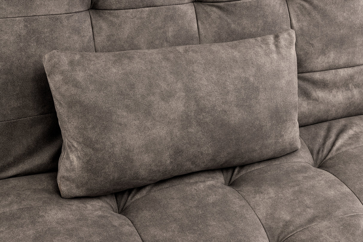 Sofa bed JAZZ 195cm 3-seater microfibre taupe