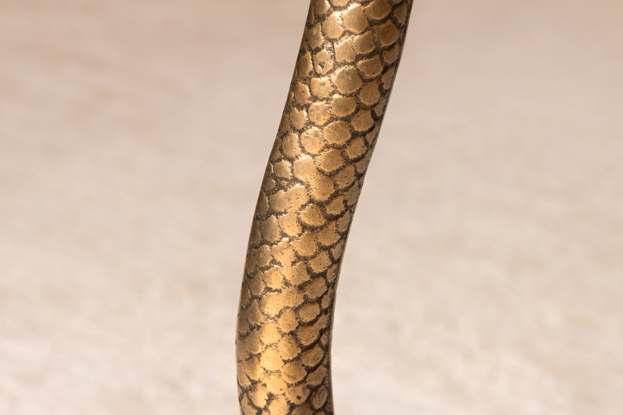 Side table WILDLIFE SNAKE 60cm antique copper