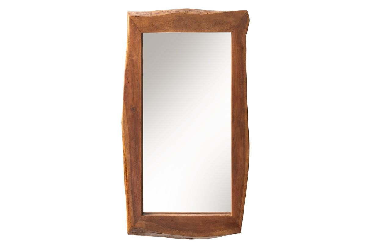 Wall mirror MAMMUT 160cm natural edge brown acacia wood