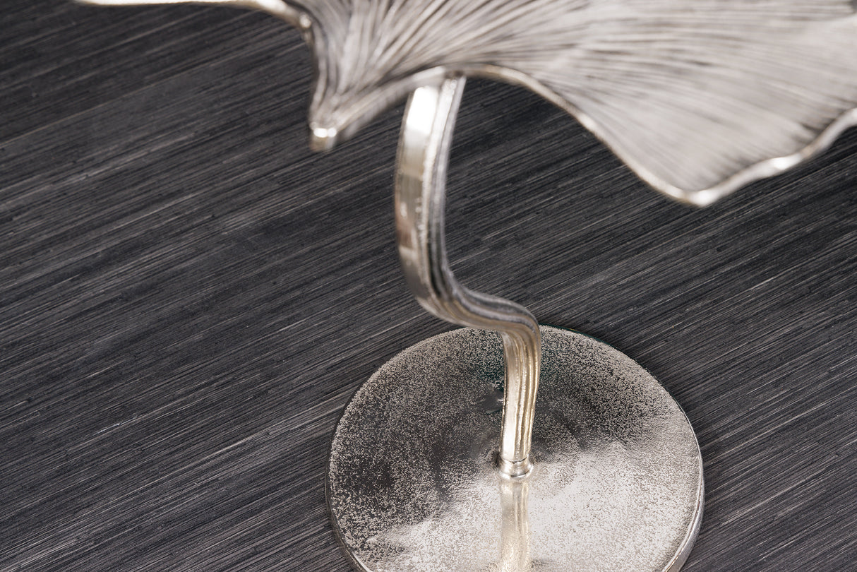 Beistelltisch GINKGO LEAF 53cm silber