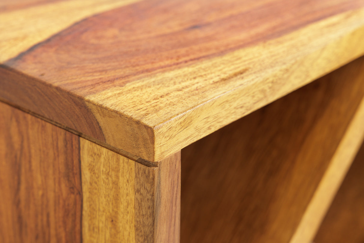 Wine shelf CUBUS 40cm for 8 bottles sheesham wood